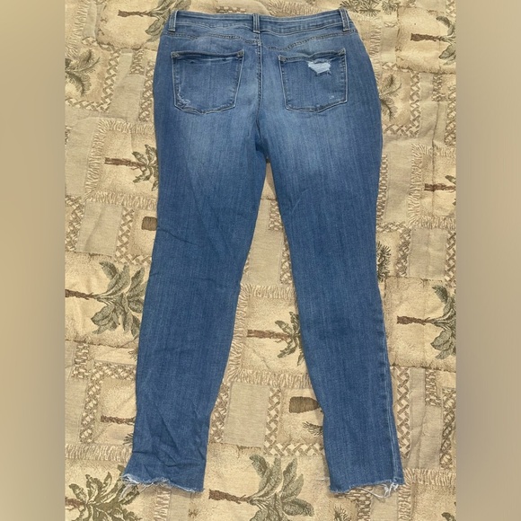 Maurice’s high rise ripped skinny jeans cropped jeans - Picture 4 of 8